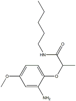 2-(2-amino-4-methoxyphenoxy)-N-pentylpropanamide Structure