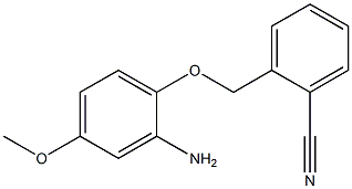 2-(2-amino-4-methoxyphenoxymethyl)benzonitrile 구조식 이미지