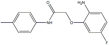 2-(2-amino-5-fluorophenoxy)-N-(4-methylphenyl)acetamide 구조식 이미지