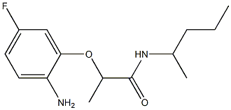 2-(2-amino-5-fluorophenoxy)-N-(pentan-2-yl)propanamide Structure