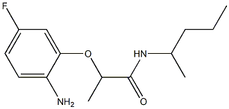 2-(2-amino-5-fluorophenoxy)-N-(pentan-2-yl)propanamide 구조식 이미지