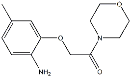 2-(2-amino-5-methylphenoxy)-1-(morpholin-4-yl)ethan-1-one Structure