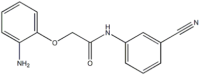 2-(2-aminophenoxy)-N-(3-cyanophenyl)acetamide Structure