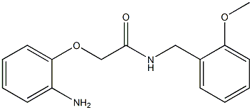 2-(2-aminophenoxy)-N-[(2-methoxyphenyl)methyl]acetamide Structure