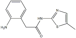 2-(2-aminophenyl)-N-(5-methyl-1,3-thiazol-2-yl)acetamide Structure