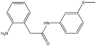 2-(2-aminophenyl)-N-[3-(methylsulfanyl)phenyl]acetamide 구조식 이미지