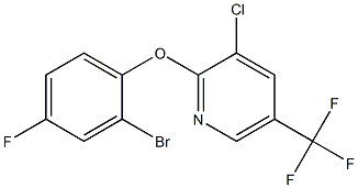 2-(2-bromo-4-fluorophenoxy)-3-chloro-5-(trifluoromethyl)pyridine Structure