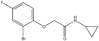2-(2-bromo-4-fluorophenoxy)-N-cyclopropylacetamide Structure