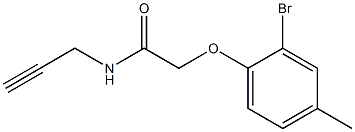 2-(2-bromo-4-methylphenoxy)-N-(prop-2-yn-1-yl)acetamide Structure