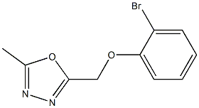 2-(2-bromophenoxymethyl)-5-methyl-1,3,4-oxadiazole Structure