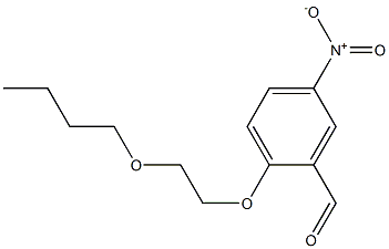 2-(2-butoxyethoxy)-5-nitrobenzaldehyde Structure