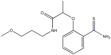 2-(2-carbamothioylphenoxy)-N-(3-methoxypropyl)propanamide 구조식 이미지