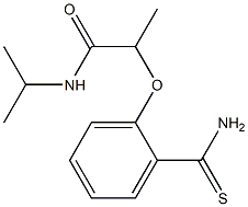 2-(2-carbamothioylphenoxy)-N-(propan-2-yl)propanamide 구조식 이미지