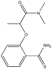 2-(2-carbamothioylphenoxy)-N,N-dimethylpropanamide 구조식 이미지