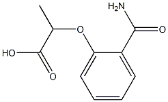 2-(2-carbamoylphenoxy)propanoic acid Structure