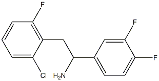 2-(2-chloro-6-fluorophenyl)-1-(3,4-difluorophenyl)ethan-1-amine Structure