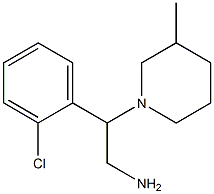 2-(2-chlorophenyl)-2-(3-methylpiperidin-1-yl)ethanamine 구조식 이미지