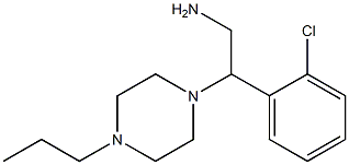 2-(2-chlorophenyl)-2-(4-propylpiperazin-1-yl)ethanamine 구조식 이미지