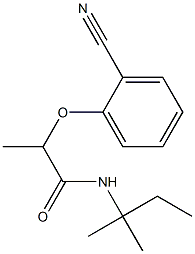 2-(2-cyanophenoxy)-N-(2-methylbutan-2-yl)propanamide Structure