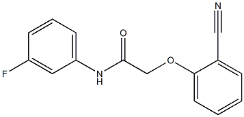 2-(2-cyanophenoxy)-N-(3-fluorophenyl)acetamide Structure