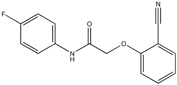 2-(2-cyanophenoxy)-N-(4-fluorophenyl)acetamide Structure