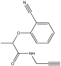 2-(2-cyanophenoxy)-N-(prop-2-yn-1-yl)propanamide 구조식 이미지