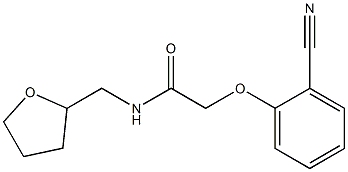 2-(2-cyanophenoxy)-N-(tetrahydrofuran-2-ylmethyl)acetamide 구조식 이미지