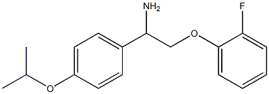 2-(2-fluorophenoxy)-1-(4-isopropoxyphenyl)ethanamine 구조식 이미지