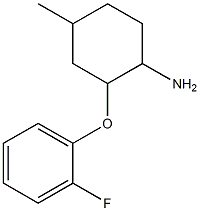 2-(2-fluorophenoxy)-4-methylcyclohexanamine Structure