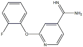 2-(2-fluorophenoxy)pyridine-4-carboximidamide Structure