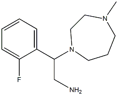 2-(2-fluorophenyl)-2-(4-methyl-1,4-diazepan-1-yl)ethan-1-amine 구조식 이미지