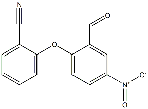 2-(2-formyl-4-nitrophenoxy)benzonitrile 구조식 이미지