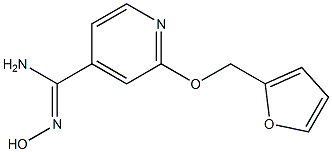 2-(2-furylmethoxy)-N'-hydroxypyridine-4-carboximidamide 구조식 이미지