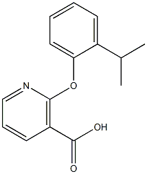 2-(2-isopropylphenoxy)nicotinic acid 구조식 이미지