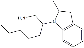 2-(2-methyl-2,3-dihydro-1H-indol-1-yl)heptan-1-amine Structure