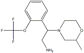 2-(2-methylmorpholin-4-yl)-2-[2-(trifluoromethoxy)phenyl]ethan-1-amine Structure