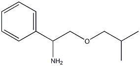 2-(2-methylpropoxy)-1-phenylethan-1-amine 구조식 이미지