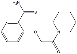 2-(2-oxo-2-piperidin-1-ylethoxy)benzenecarbothioamide 구조식 이미지