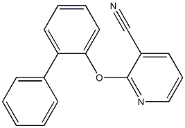 2-(2-phenylphenoxy)pyridine-3-carbonitrile 구조식 이미지