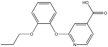 2-(2-propoxyphenoxy)pyridine-4-carboxylic acid 구조식 이미지