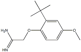 2-(2-tert-butyl-4-methoxyphenoxy)ethanimidamide Structure