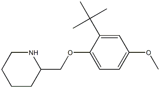 2-(2-tert-butyl-4-methoxyphenoxymethyl)piperidine Structure