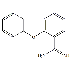 2-(2-tert-butyl-5-methylphenoxy)benzene-1-carboximidamide 구조식 이미지
