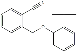 2-(2-tert-butylphenoxymethyl)benzonitrile 구조식 이미지