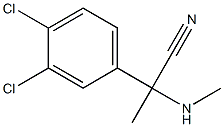 2-(3,4-dichlorophenyl)-2-(methylamino)propanenitrile 구조식 이미지