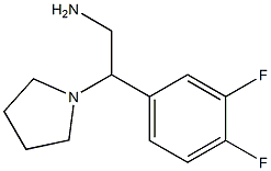 2-(3,4-difluorophenyl)-2-pyrrolidin-1-ylethanamine Structure