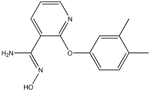 2-(3,4-dimethylphenoxy)-N'-hydroxypyridine-3-carboximidamide 구조식 이미지