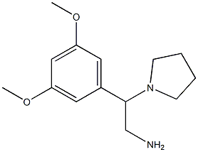 2-(3,5-dimethoxyphenyl)-2-(pyrrolidin-1-yl)ethan-1-amine Structure