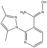 2-(3,5-dimethyl-1H-pyrazol-1-yl)-N'-hydroxypyridine-3-carboximidamide Structure