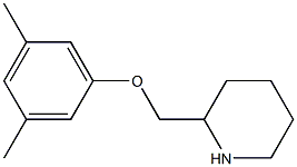 2-(3,5-dimethylphenoxymethyl)piperidine Structure